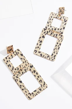 Animal Fabric Cutout Earrings