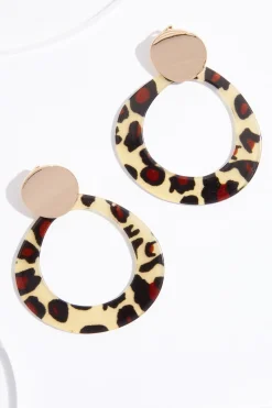 Animal Lucite Clip- On Earrings