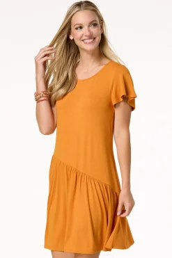 Asymmetrical Tee Shirt Dress