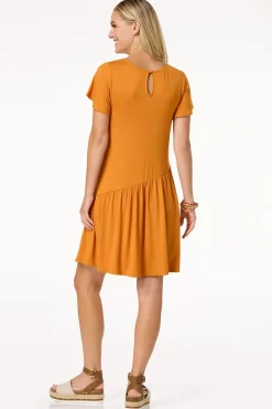 Asymmetrical Tee Shirt Dress