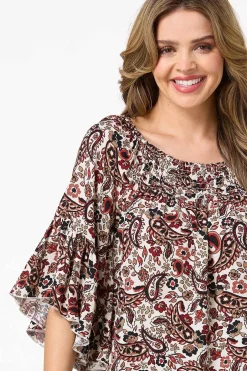 Autumn Paisley Top