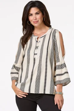 Aztec Bell Sleeve Top
