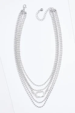 Ball Chain Layered Short Necklace