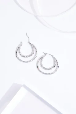 Ball Double Row Earrings