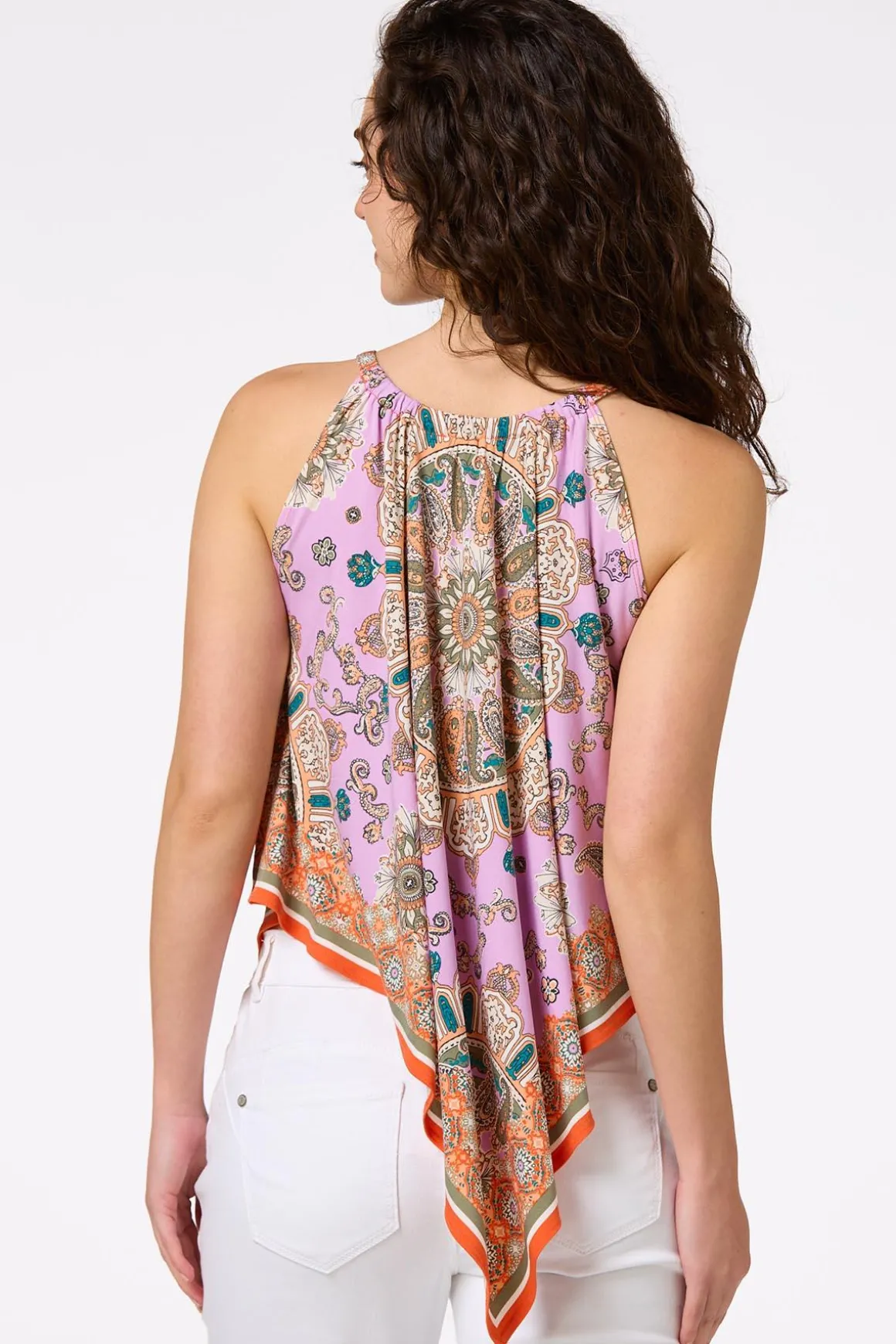 Bandana Pointed Hem Tank