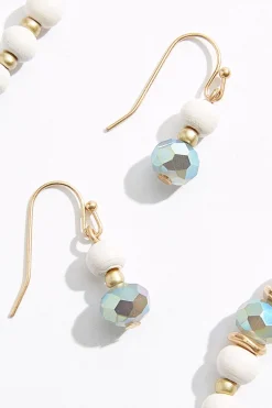 Bead Rondelle Ring Pendant Necklace Set