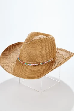 Beaded Band Western Hat