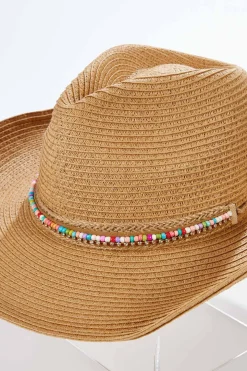 Beaded Band Western Hat