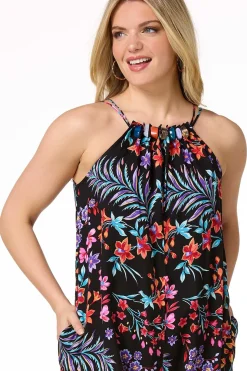 Beaded Floral Genie Jumpsuit