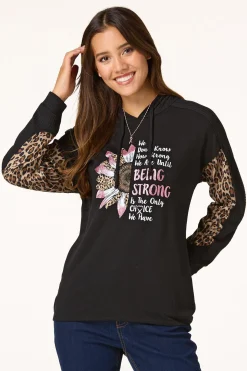 Being Strong Hooded Top