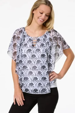 Black And White Capelet