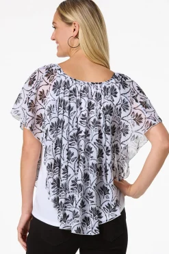 Black And White Capelet