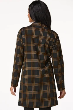 Black Check Topper