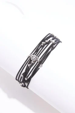Black Guitar String Bracelet Set