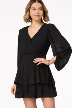 Black Ruffled Romper