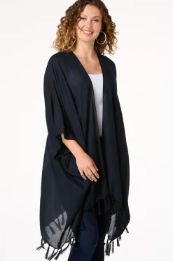 Black Tassel Kimono