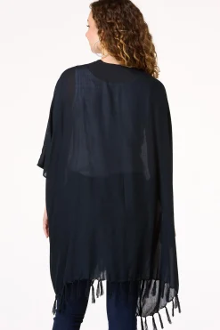 Black Tassel Kimono