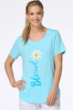 Blessed Chenille Daisy Tee