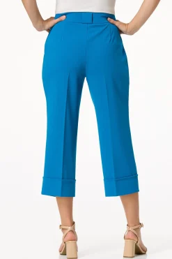 Blue Cropped Trousers