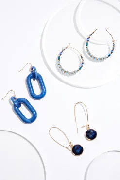 Blue Multi Earring Set
