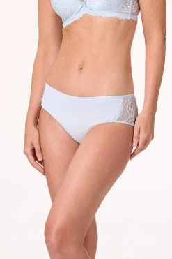 Blue Natural Lacy Panty Set