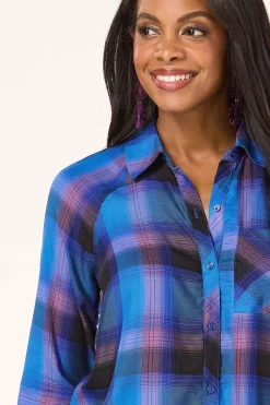 Blue Plaid Shirt