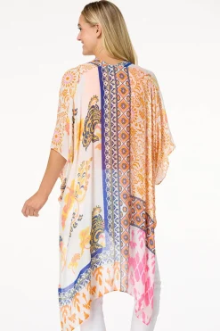 Boxed Mixed Print Kimono