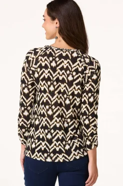 Braided Trim Hacci Top