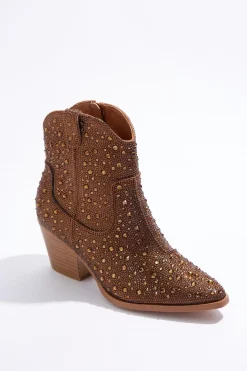 Bronze Bling Western Boots
