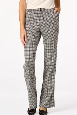 Brown And Black Houndstooth Pants