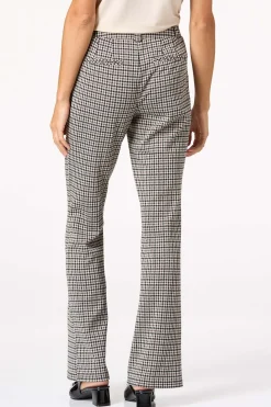 Brown And Black Houndstooth Pants