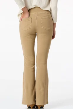 Brown Flare Pull- On Pants