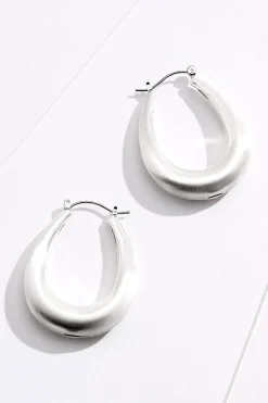Bubble U- Shape Hoop Earrings