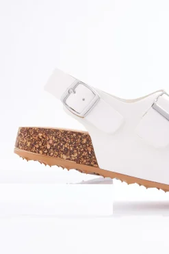 Buckle Band Slingback Sandals