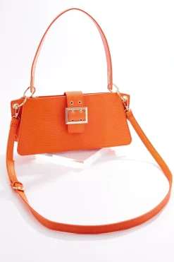 Buckle Structured Handbag