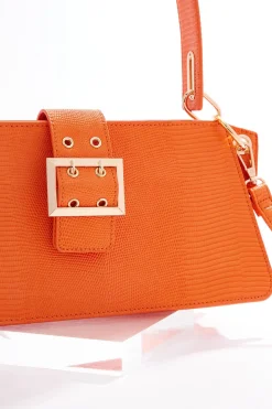 Buckle Structured Handbag