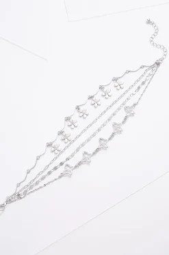 Butterfly Flower Charm Anklet