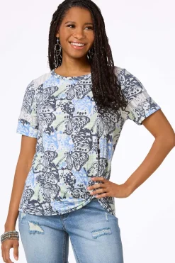 Butterfly Lace Trim Top