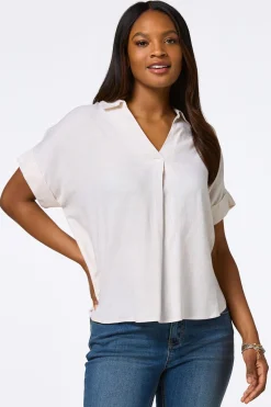 Button Back Linen Shirt