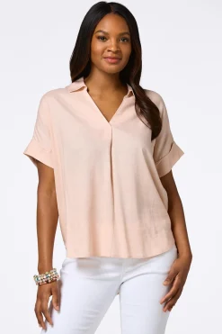 Button Back Linen Shirt
