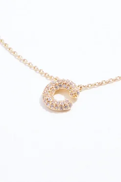 C Initial Bubble Necklace