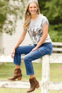 Cargo Pocket Ankle Jeans
