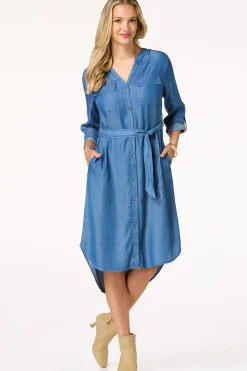 Chambray Shirt Dress