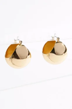 Chunky Gold Hoop Earrings