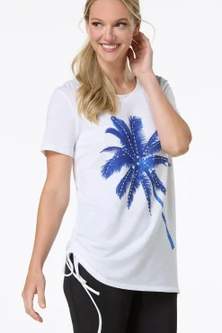 Cinched Palm Tree Tee