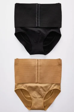 Cinched Waist Brief Set