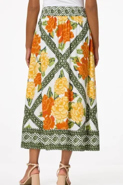 Citrus Floral Skirt