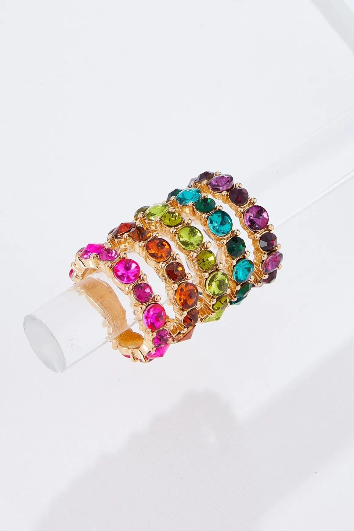 Color Stone Ring Set