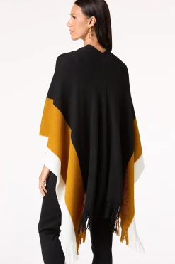 Colorblock Fringe Wrap