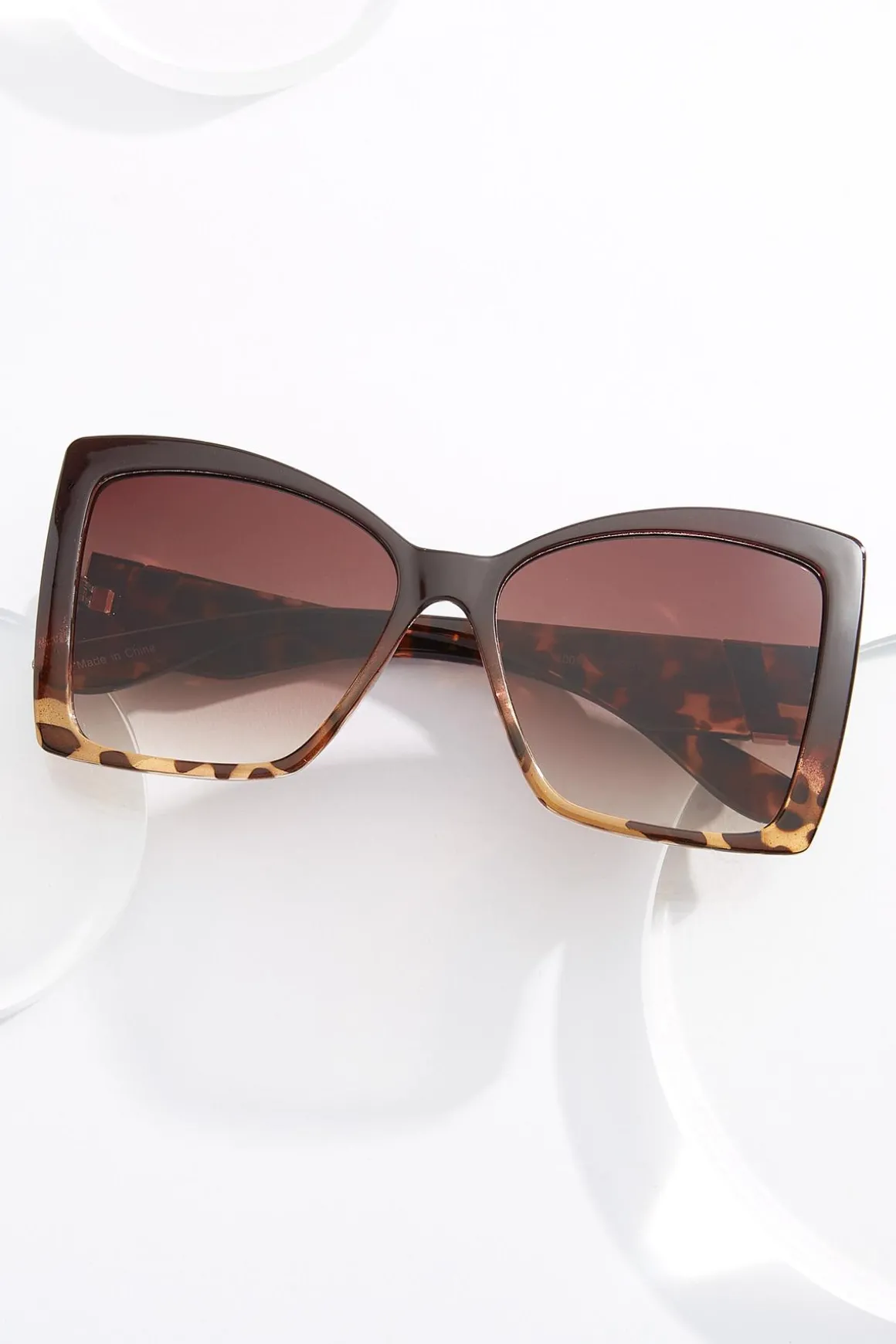 Colorblock Leopard Sunglasses